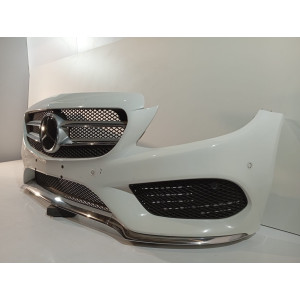 Mercedes C W205 AMG-Paket Frontstoßstange weiß – 18378