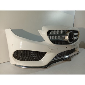 Mercedes C W205 AMG-Paket Frontstoßstange weiß – 18378