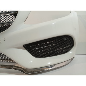 Mercedes C W205 AMG-Paket Frontstoßstange weiß – 18378