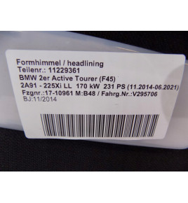 BMW 2 F45 Dachhimmel M-Paket / Panorama – 0011