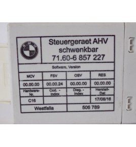 BMW E90 E91 Steuergerät für die Anhängerkupplung 6857227 – 12403