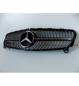 Mercedes W176 Frontgrill/Kühlergrill Diamond Black – 4042